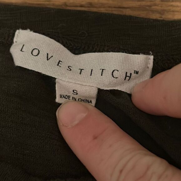 Matty M Olive Green Tunic Top 3 Button Detail Long Sleeve Casual - Picture 4 of 6